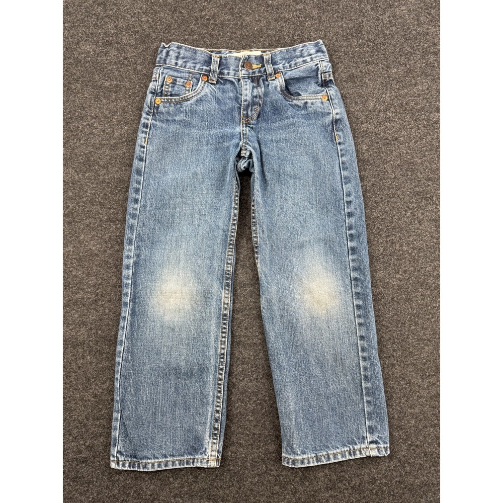 Levi's 550 Relaxed Fit Jeans Youth 8(24x22) Blue Light Wash Denim Straight Leg